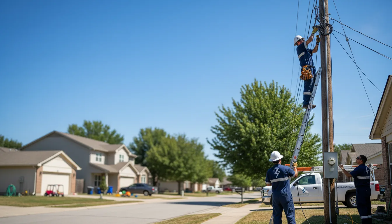 Residential electrician providing installation services in Ethel, MO